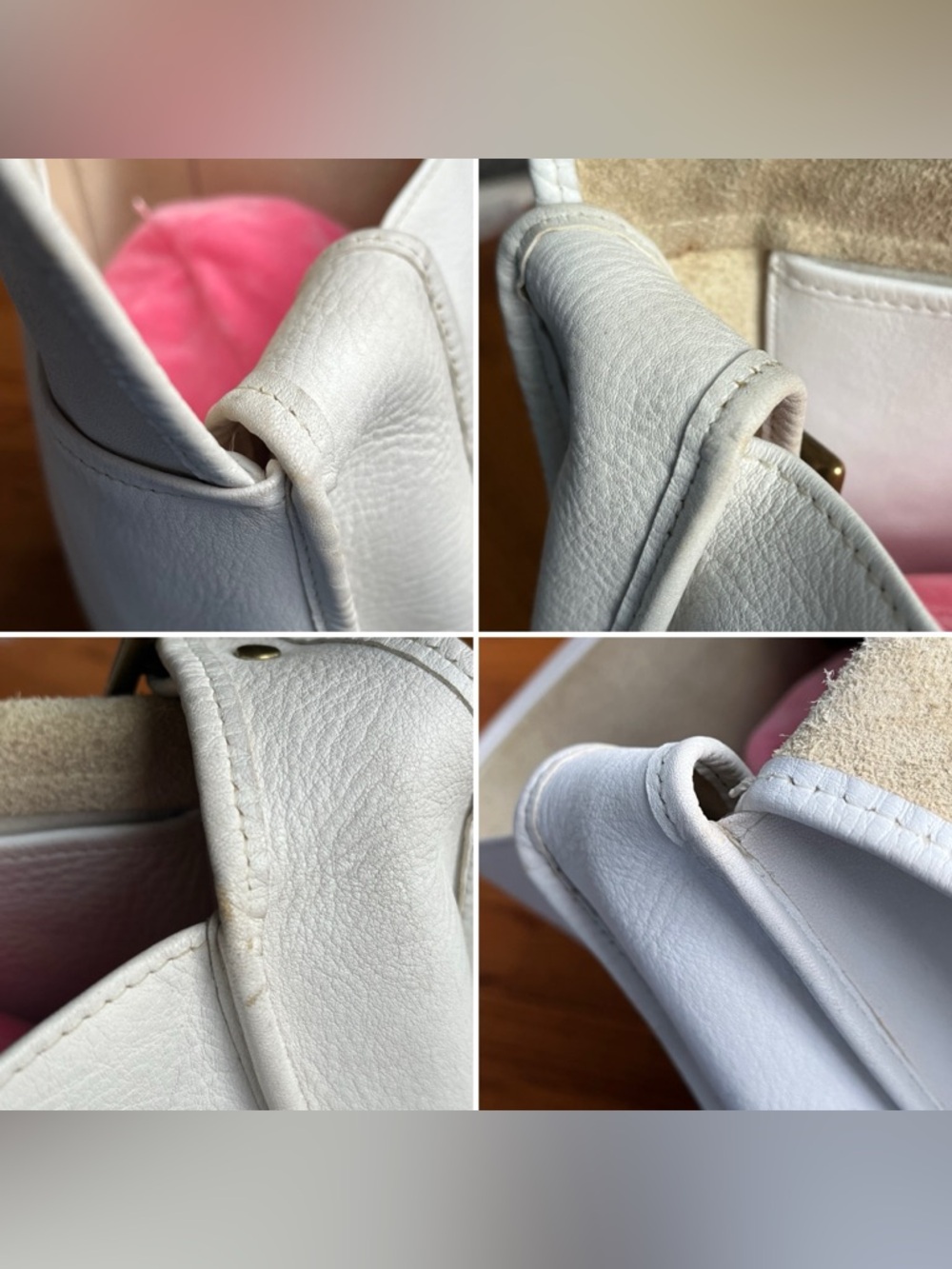 Coach HTF White Knapsac Metal Tag Pre-Creed Bonnie Cashin - Style 9030 - Picture 11 of 16